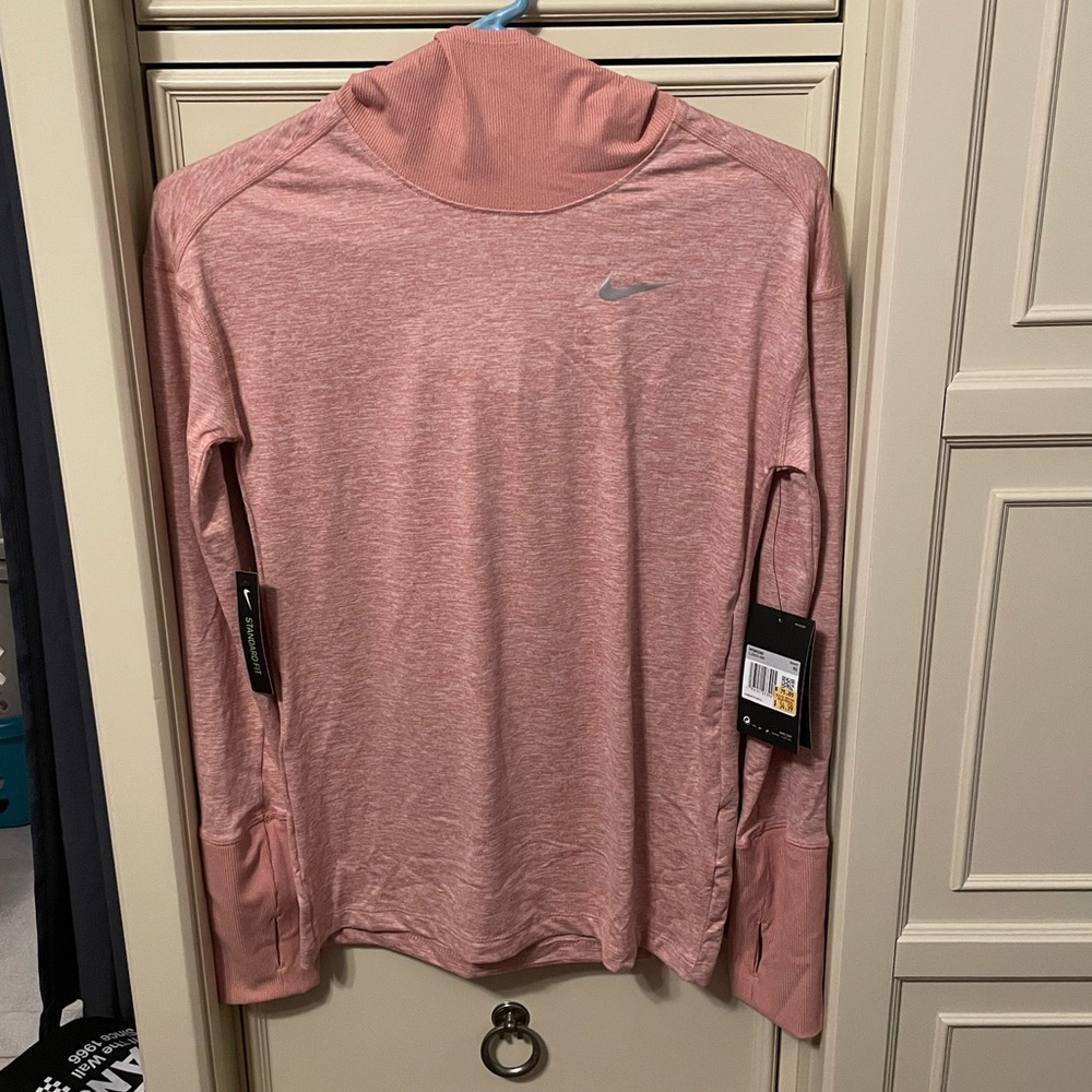 Pink NIKE long sleeve shirt w/ hood